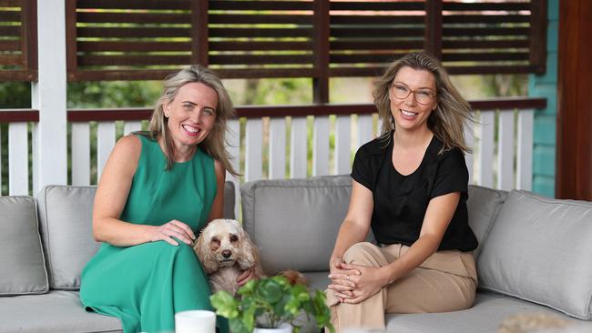 Jonty Bush (right) with former Qld MP Kate Jones. Picture: Peter Wallis