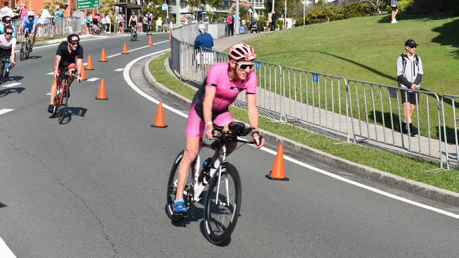 Athletes at the Sunshine Coast Ironman 70.3 2023.