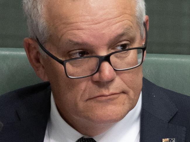 CANBERRA, AUSTRALIA - NewsWire Photos MARCH 29, 2023: Former PM Scott Morrison during Question Time in the House of Representatives in Parliament House Canberra.Picture: NCA NewsWire / Gary Ramage