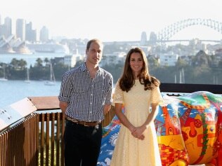 SYDNEY, AUSTRALIA - APRIL 20:  Catherine, Duchess of Cambridge and Prince William, Duke of Cambridge during a visit to Taronga Zoo on April 20, 2014 in Sydney, Australia. The Duke and Duchess of Cambridge are on a three-week tour of Australia and New Zealand, the first official trip overseas with their son, Prince George of Cambridge.  (Photo by Chris Jackson/Getty Images)
