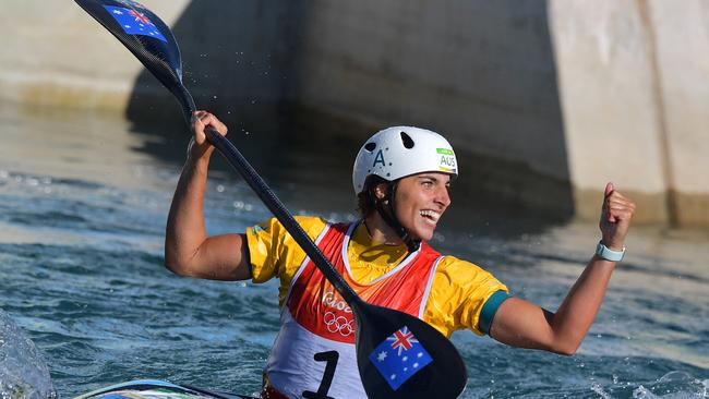 Jessica Fox after winning her medal in Rio.