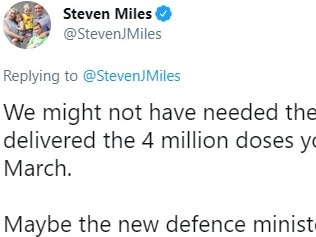 Steven Miles tweet taking a swipe at Peter Dutton