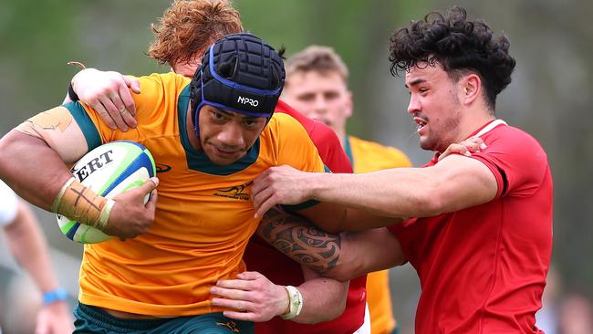 Heinz Lemoto playing for the Australian U18s. Picture: Phil Walter/Getty Images for Rugby Australia