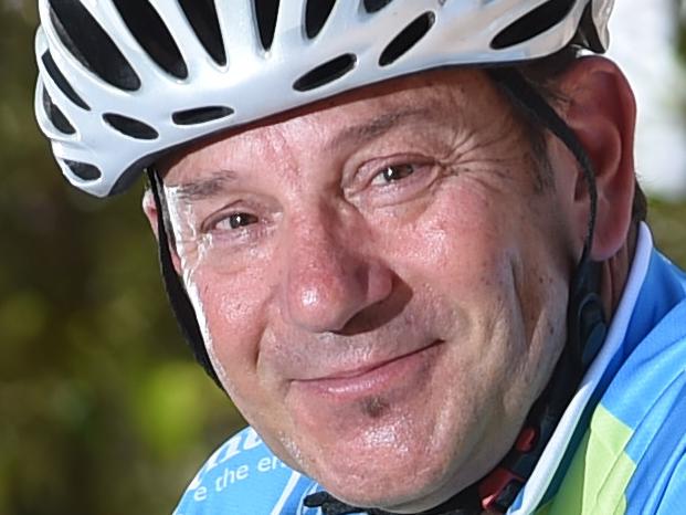 31.12.2015. Eric Rossi will be riding in the Bupa Challenge Tour in a couple of weeks. Pictured near Unley Oval. Photo Sam Wundke