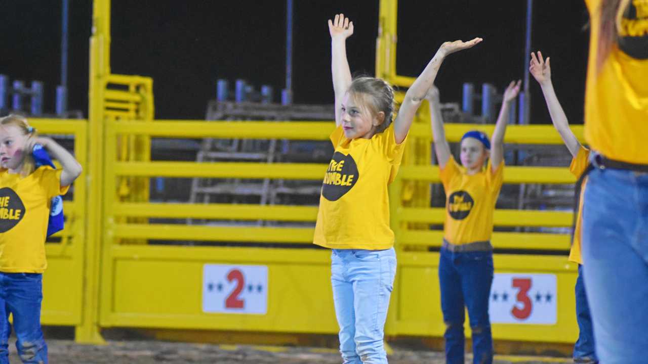 Kids of the Maranoa in the Easter Rumble. Picture: Jorja McDonnell