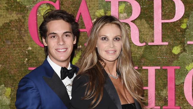 Macpherson with her son, Flynn. Picture: Stefania D'Alessandro/Getty Images