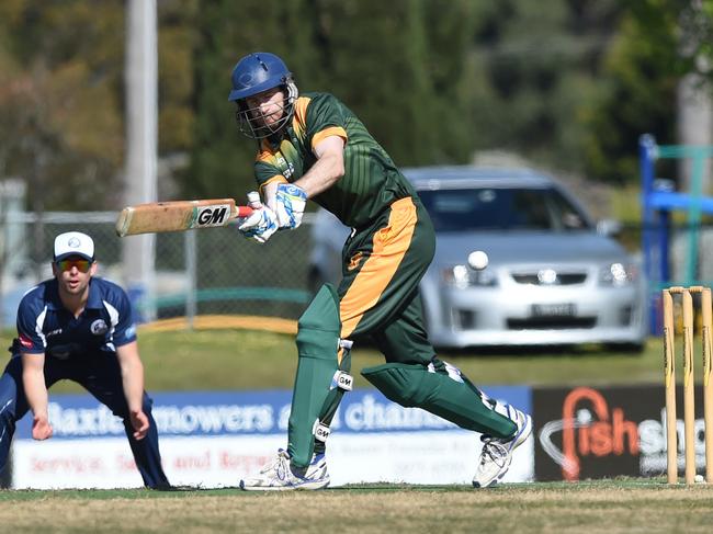 Mt Eliza batsman Tim Strickland. Picture: Chris Eastman