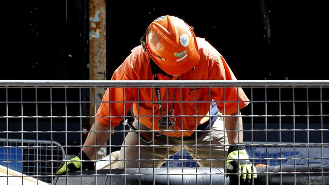 SYDNEY, AUSTRALIA - NewsWire Photos March 17, 2025. Construction workers at a Sydney building site. Construction Generics.   Picture: NewsWire / John Appleyard