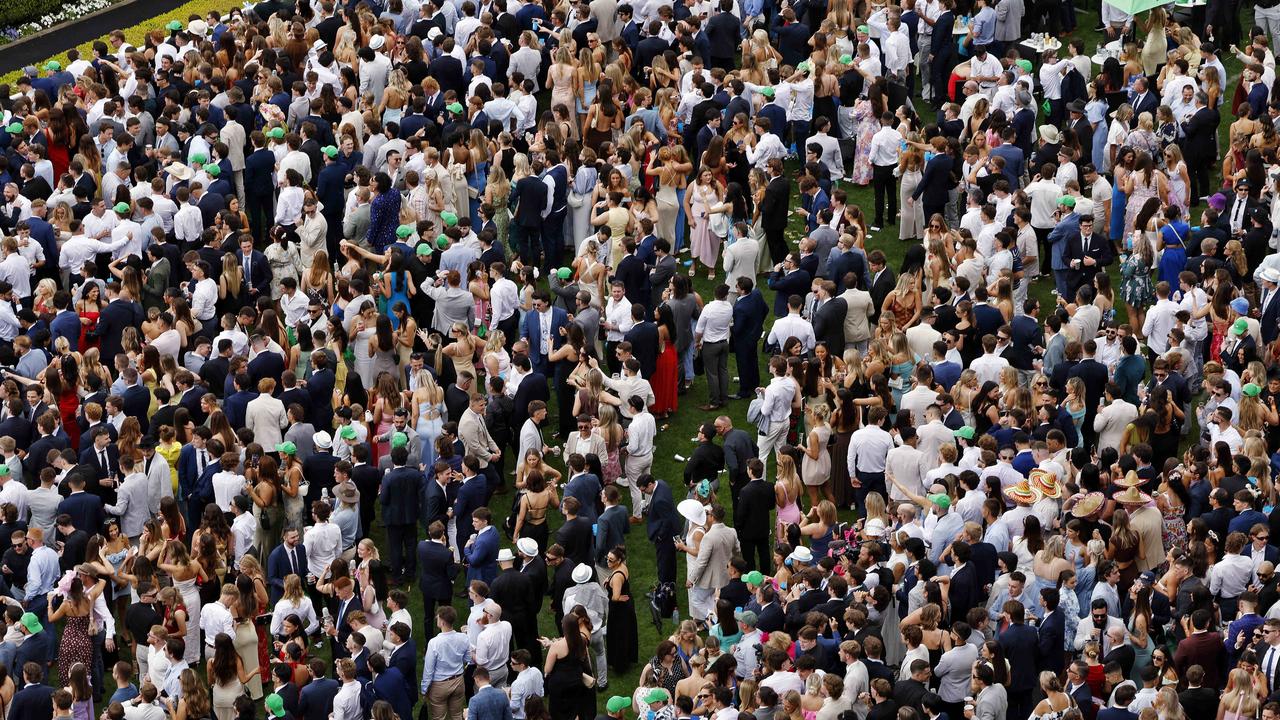 A record-breaking crowd attended The Everest. Picture: Sam Ruttyn