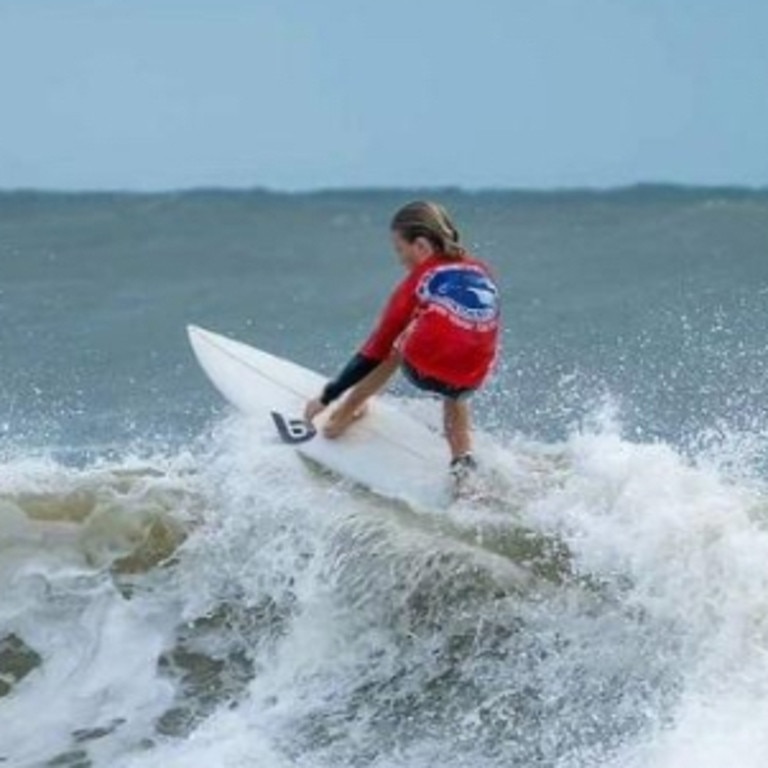 Ryder Lawry surfing