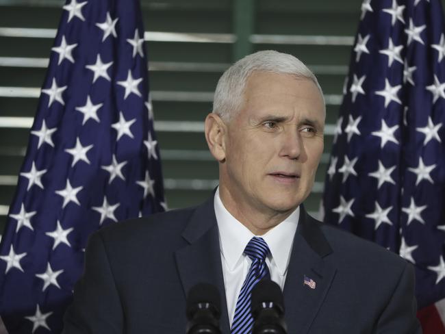 Vice President Mike Pence has been assigned by President Trump to find evidence of voter fraud in US federal elections. Picture: AP