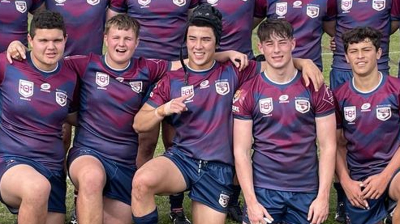 Jack McCosker, fourth from left, and some of his 2022 teammates.