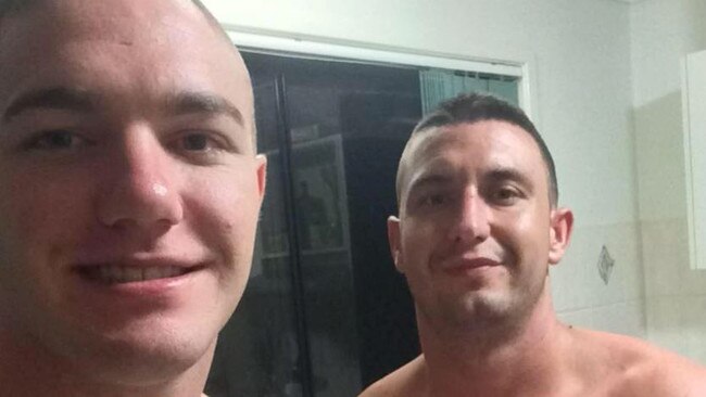 Andrew John Cross, 26, of Morningside, as well as friend Howard Neale, 29, of Birkdale. Picture: Facebook