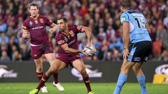 THE ACCOUNTANT: Cameron Smith in action for the Queensland Maroons during State of Origin Game 3 against the NSW Blues at Suncorp Stadium last year. Picture: DAVE HUNT