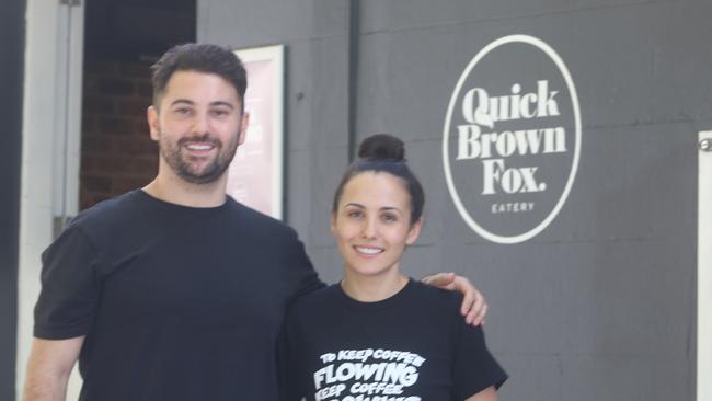 Benjamin and Emily Calabaro of Quick Brown Fox in Pyrmont. Picture: Jake McCallum.