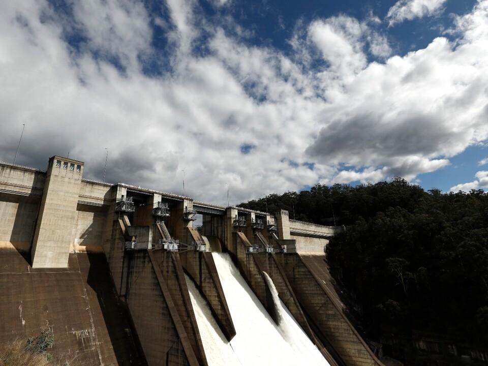 Sydney rain causes Warragamba Dam to spill