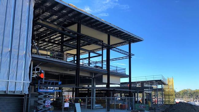 Construction for the Westfield at Coomera is nearing completion with retailer walls being built and external precincts well underway.