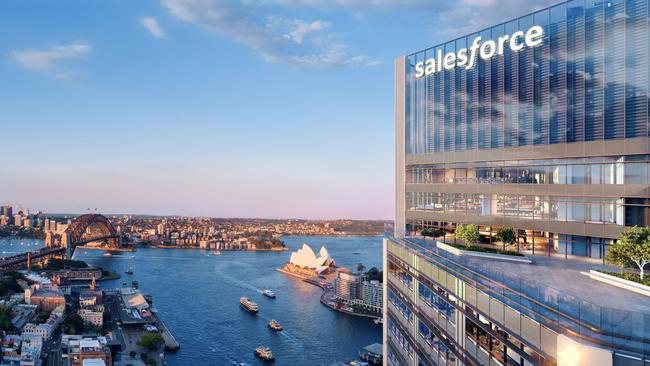 Salesforce Tower will be the tallest office tower in Sydney. Picture: Lendlease