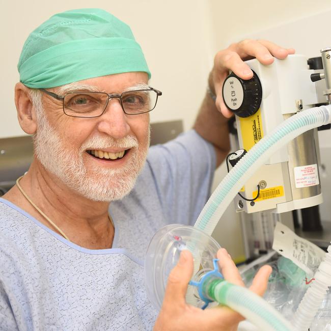 Doctor Vic Callanan when he celebrated 40 years as an anaesthetist at The Townsville Hospital.