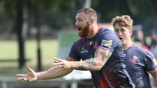 Scott Higginbotham holds the record for the most Super Rugby tries by a forward. Picture: Peter Wallis