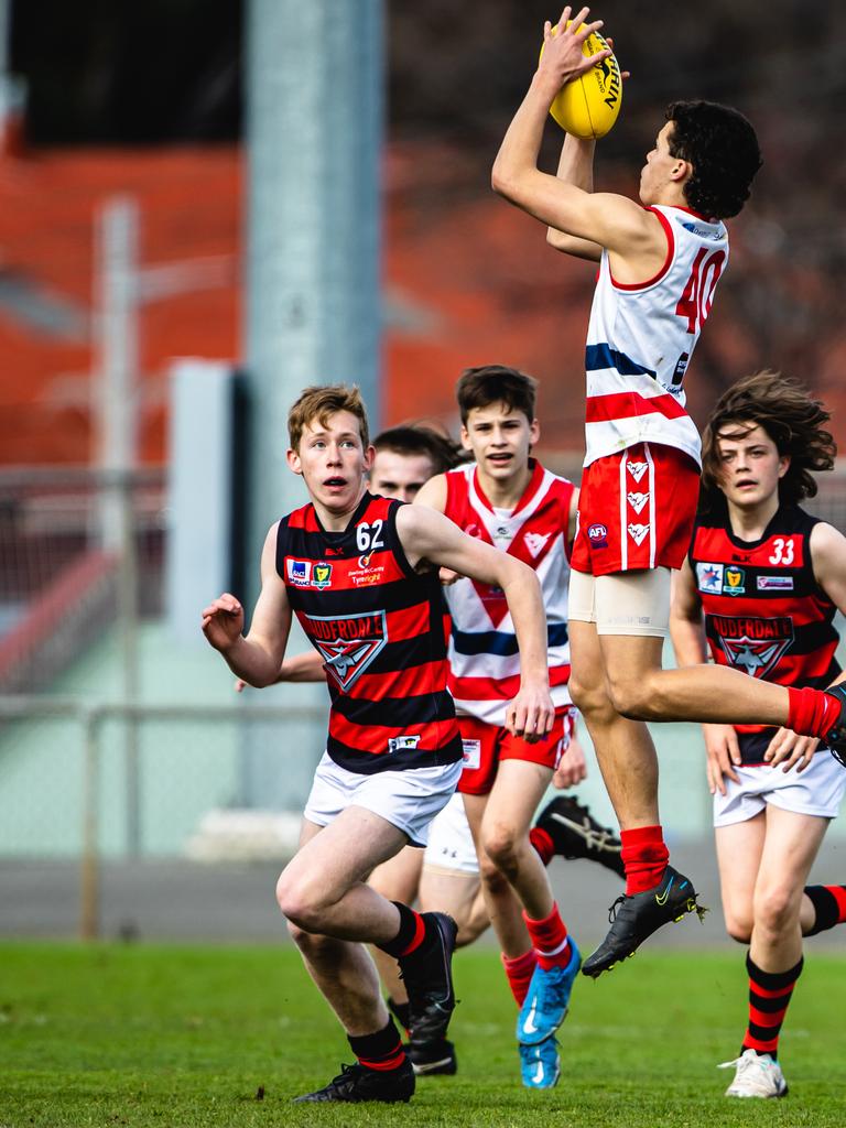 STJFA Grand Finals: Clarence vs Lauderdale U15 Final. Picture: Linda Higginson