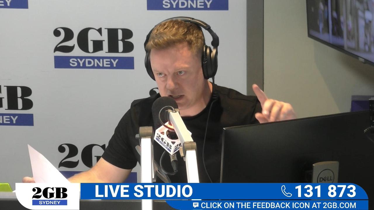 2GB host Ben Fordham was devastated by the news. Picture: 2GB