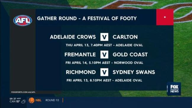 AFL release fixture for ‘Gather Round’