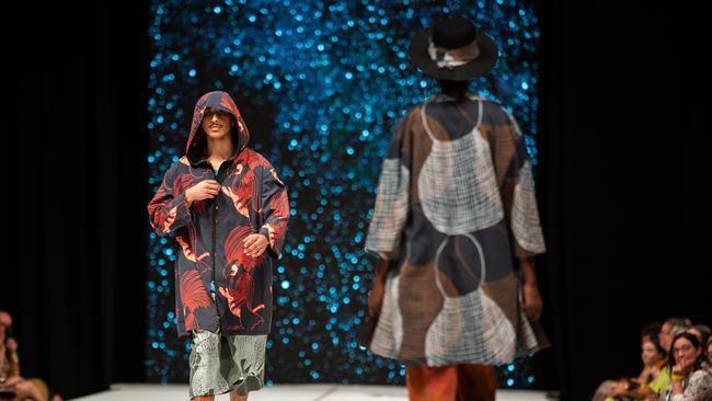 2024 Country to Couture at the Darwin Convention Centre showcases hand-designed First Nations fashion. Picture: Pema Tamang Pakhrin