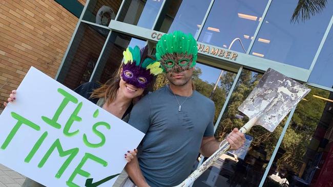 Sylvia Nantier and Joshua Mackenzie from Bellingen.