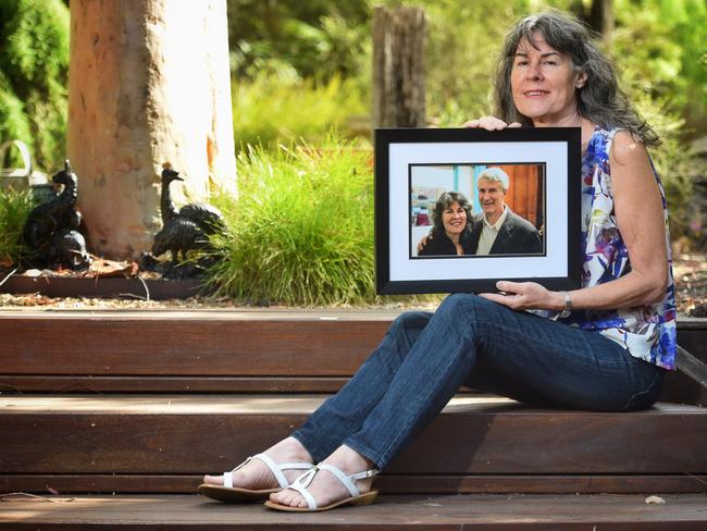 Chrissy Foster says she is proud of her husband Anthony Foster’s final selfless act. Picture: Tony Gough