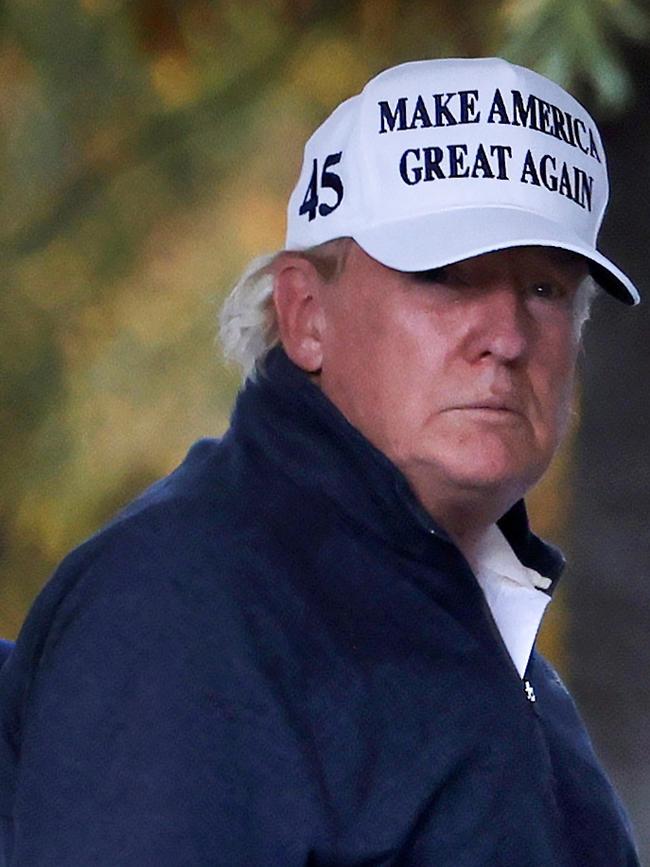 Donald Trump returns to the White House after news media declared Democratic presidential nominee Joe Biden to be the winner of the 2020 election. Picture: Reuters