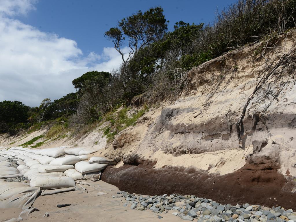 Serious erosion is continuing to cause concerns on Clarkes Beach in Byron Bay. Some of the beach access points remain closed as of Friday, September 18.