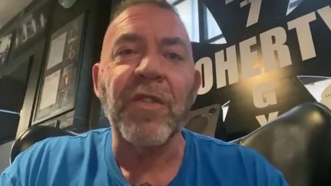 Fitness guru Tony Doherty is calling for gyms to reopen. Picture: Facebook