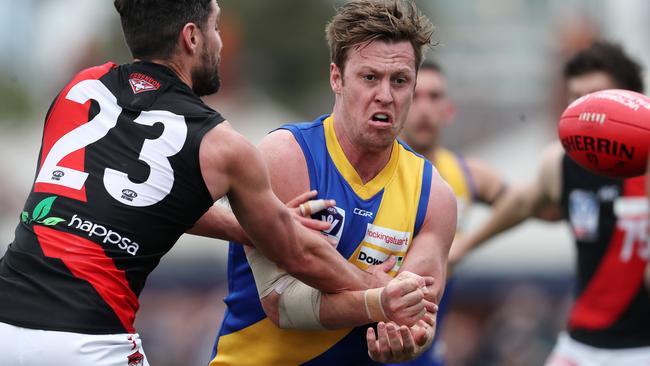 Nick Meese in action for Williamstown. Picture: Michael Klein