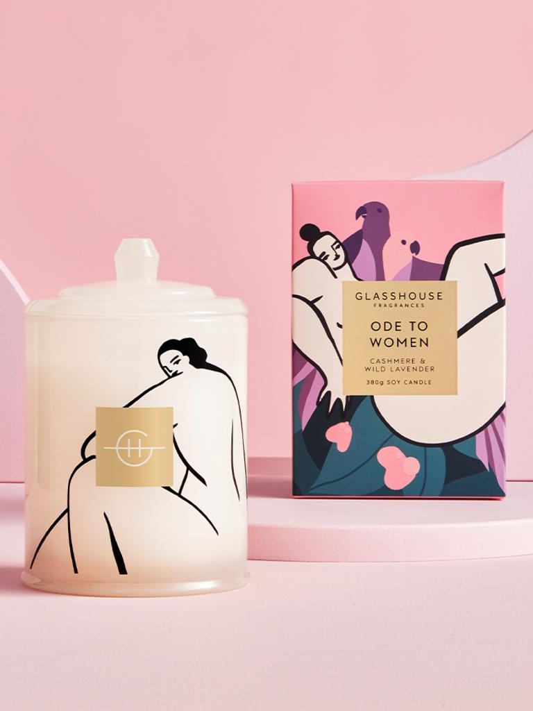 Receive a free Ode to Women candle at Adore Beauty. Image: Glasshouse.