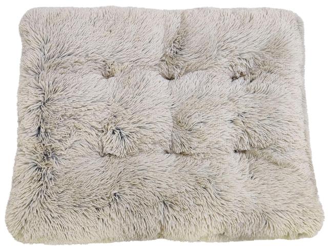 Large 91cm shaggy plush dog bed, RRP. $28