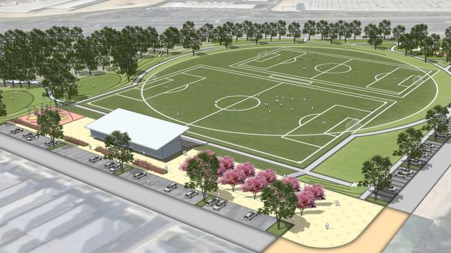 Artist's impression of Cirillo Reserve in Middleton Grange.