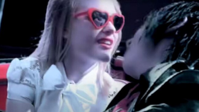 Evan Rachel Wood in the 'Heart Shaped Glasses' music video. Picture: Interscope Records