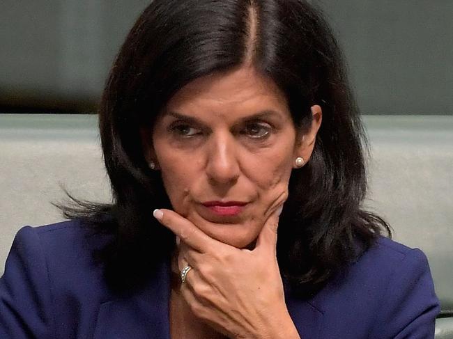 CANBERRA, AUSTRALIA - NOVEMBER 27:  Victorian Liberal Julia Banks sits on the cross bench for the first time after resigning from the Liberal Party at Parliament House on November 27, 2018 in Canberra, Australia. Bank's move has undercut Prime Minister Scott Morrison's efforts to stabilise the government.The Morrison government alluded to a federal election in May, with the announcement he will deliver the Budget in April.  (Photo by Tracey Nearmy/Getty Images)