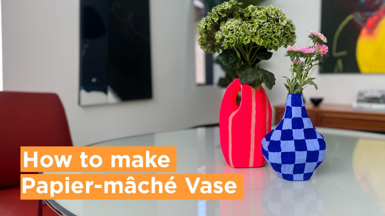 How to make a stunning papier-mâché vase at home