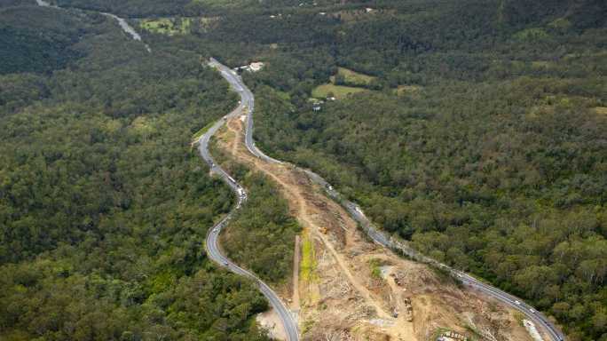 Toowoomba Range road works aerial. Photo Contributed. Picture: Contributed