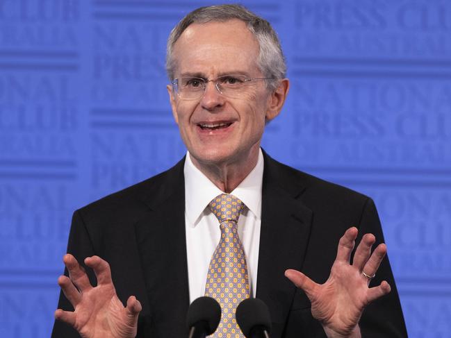 CANBERRA, AUSTRALIA-NCA NewsWire Photos: 21 OCTOBER 2020.CHAIR OF THE AUSTRALIAN COMPETITION AND CONSUMER COMMISSION (ACCC)Chair of the Australian Competition and Consumer Commission Rod Sims at the National Press Club in Canberra.Picture: NCA NewsWire / Gary Ramage