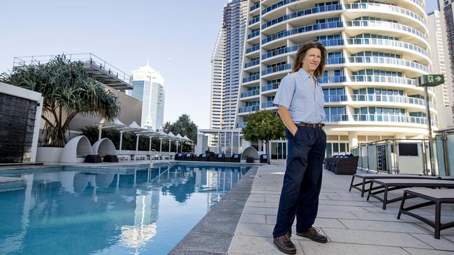 Dr Jerry Schwartz paid $70m for Hilton at Surfers Paradise. Picture: Jerad Williams