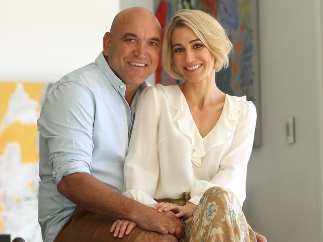 31/7/2018: Gorden Tallis with his partner Jemma Elder at his home in Bardon, Brisbane. Tallis is to be named in the rugby league hall of fame this week.  Lyndon Mechielsen/The Australian