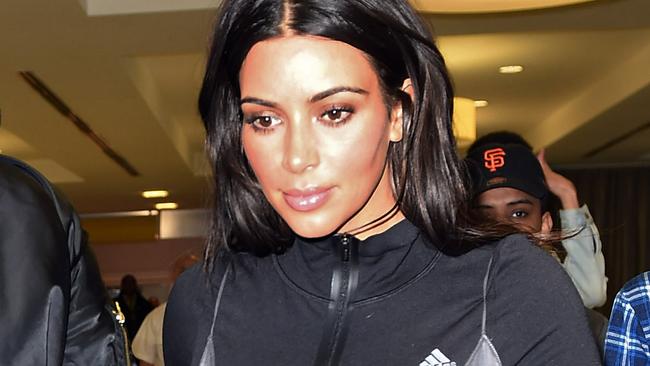Kim Kardashian wears Adidas jacket under her dress: Photos | news.com ...