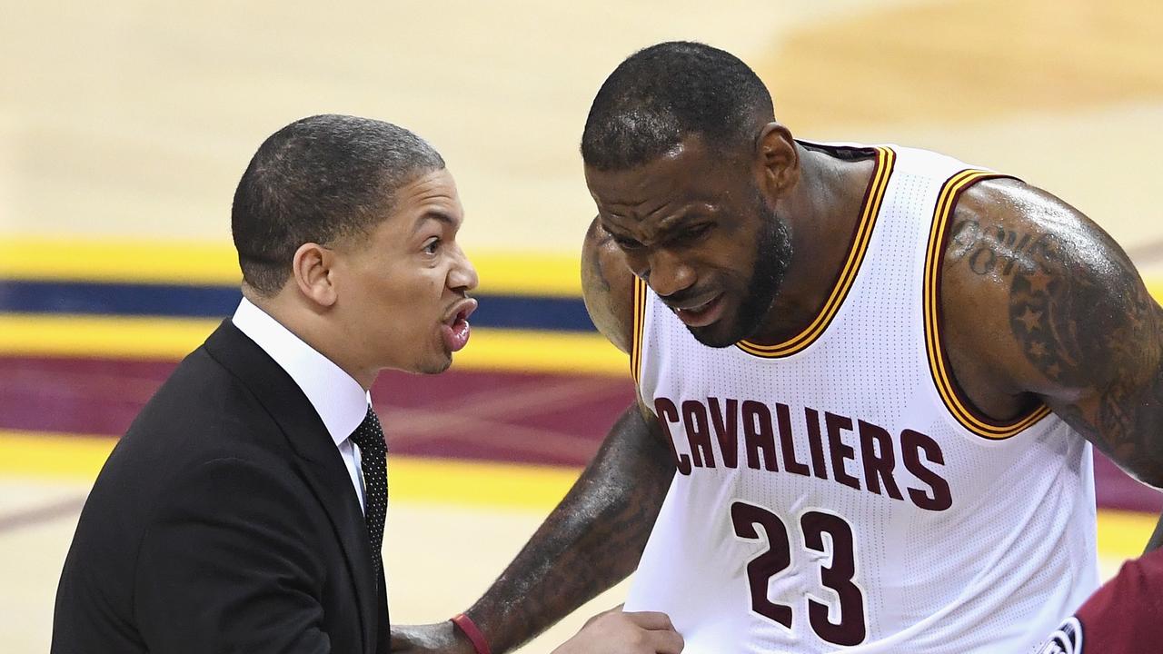 Tyronn Lue (L) helped deliver a championship to the city of Cleveland with LeBron James. Picture: Getty