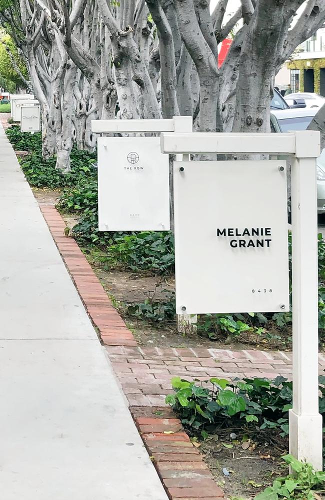 Hollywood style! Melanie Grant's leafy new clinic on Melrose Place, next-door to The Row. Picture: Melanie Grant