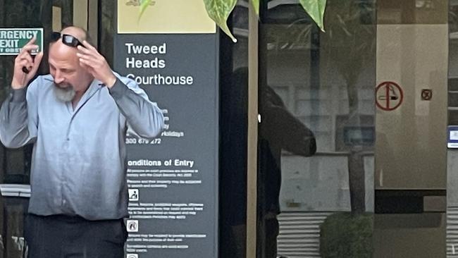 Bryce Tupling, 52, outside Tweed Heads Local Court. Picture: Sam Stolz