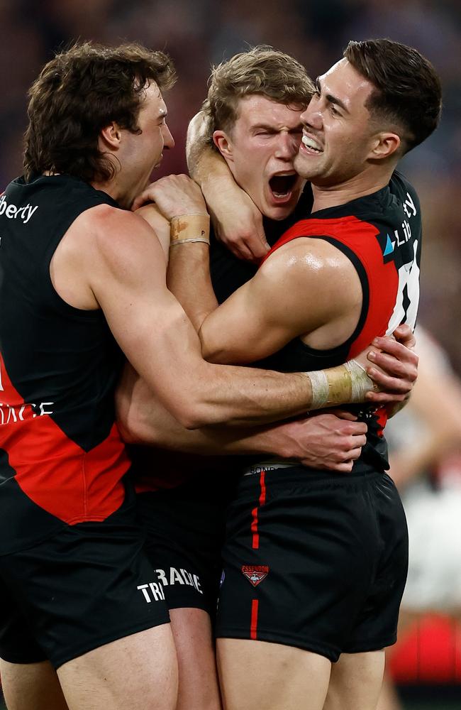 The Bombers are up and about. (Photo by Michael Willson/AFL Photos via Getty Images)