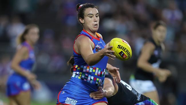 AFLW footballer Bonnie Toogood is among the best sporting stars to emerge from Melbourne Girls Grammar. Pic: Michael Klein